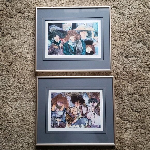 Catherine Heno‎ Suffel Signed/Framed Prints 16 X 20 Cheers Let's Do Lunch 8/500 - Picture 2 of 16